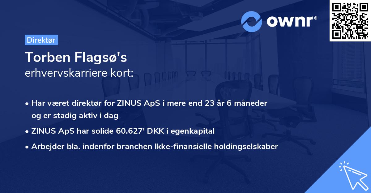 Torben Flagsø's erhvervskarriere kort