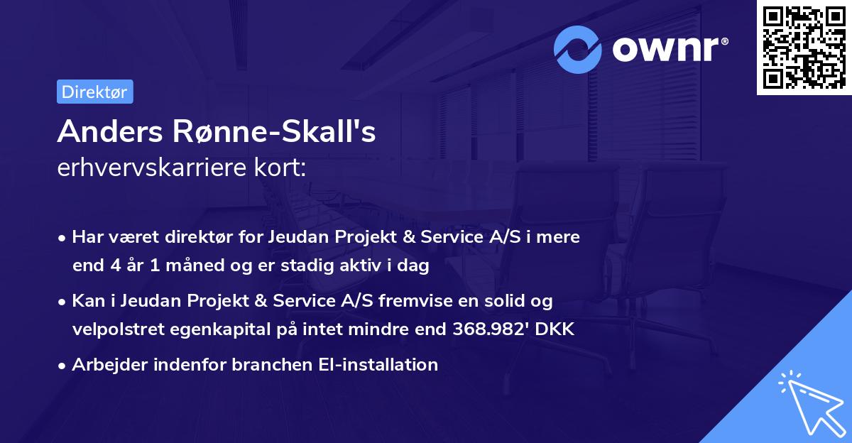 Anders Rønne-Skall's erhvervskarriere kort