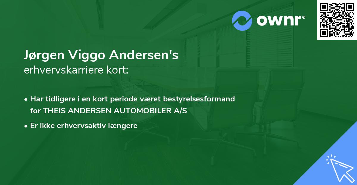 Jørgen Viggo Andersen's erhvervskarriere kort
