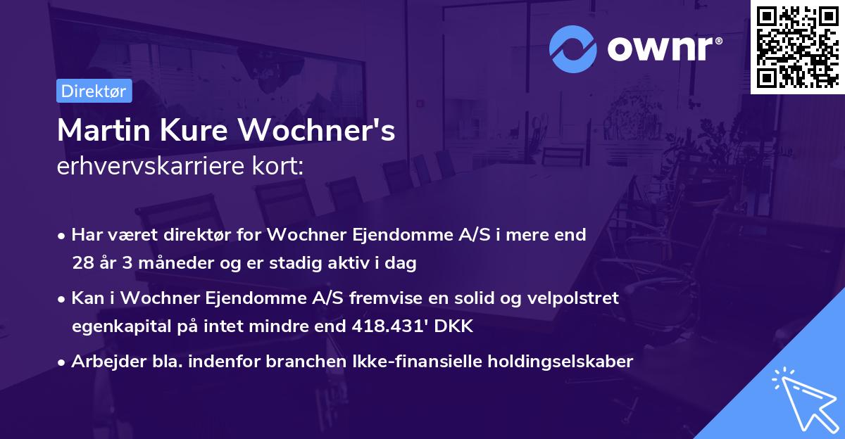 Martin Kure Wochner's erhvervskarriere kort