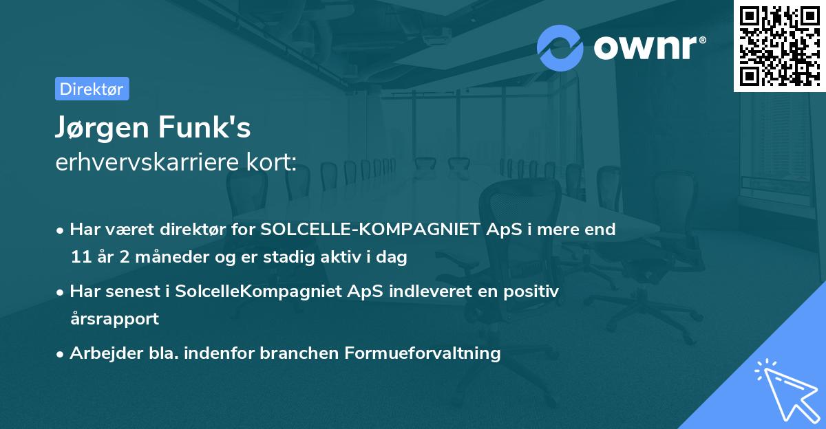 Jørgen Funk's erhvervskarriere kort