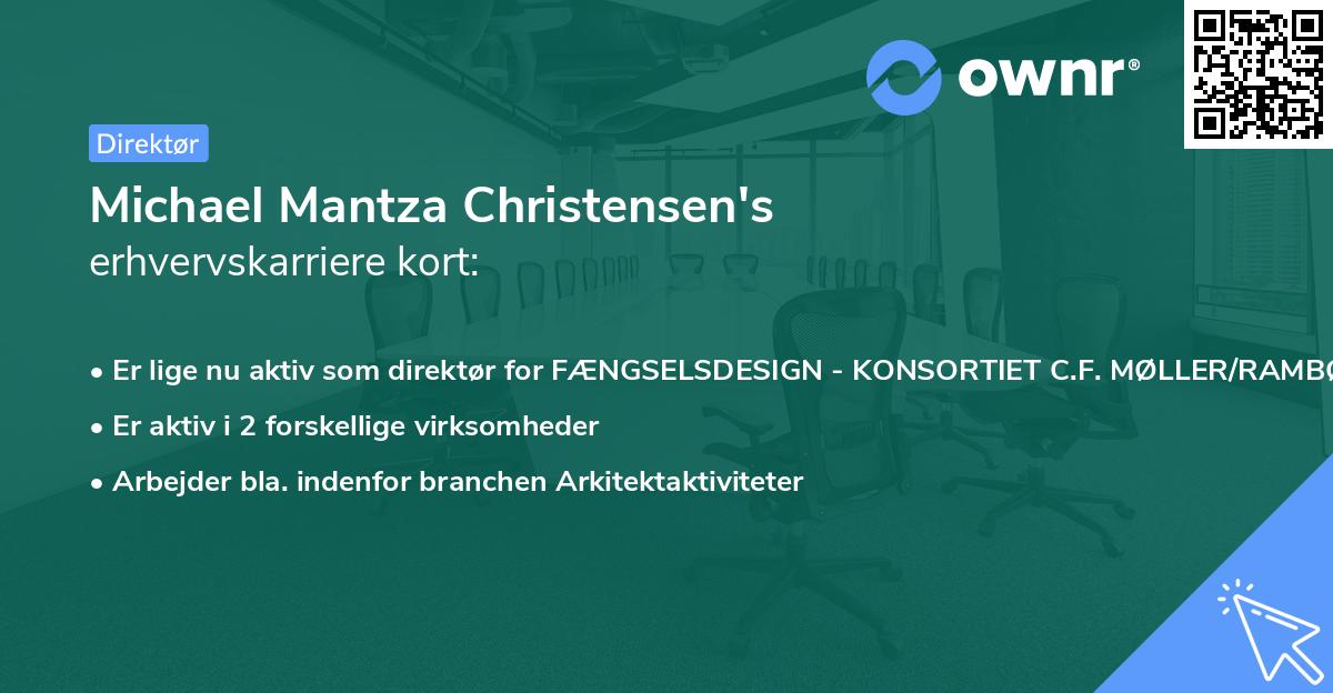 Michael Mantza Christensen's erhvervskarriere kort