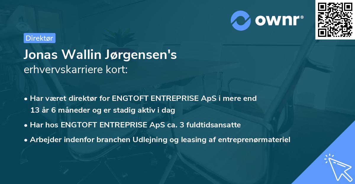 Jonas Wallin Jørgensen's erhvervskarriere kort