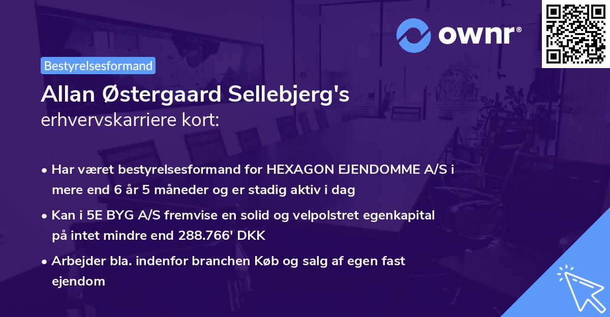 Allan Østergaard Sellebjerg's erhvervskarriere kort
