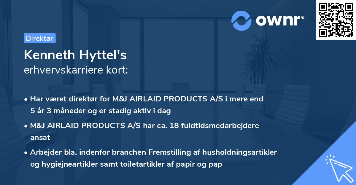 Kenneth Hyttel's erhvervskarriere kort