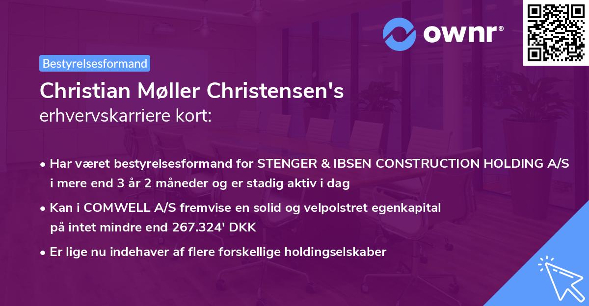 Christian Møller Christensen's erhvervskarriere kort