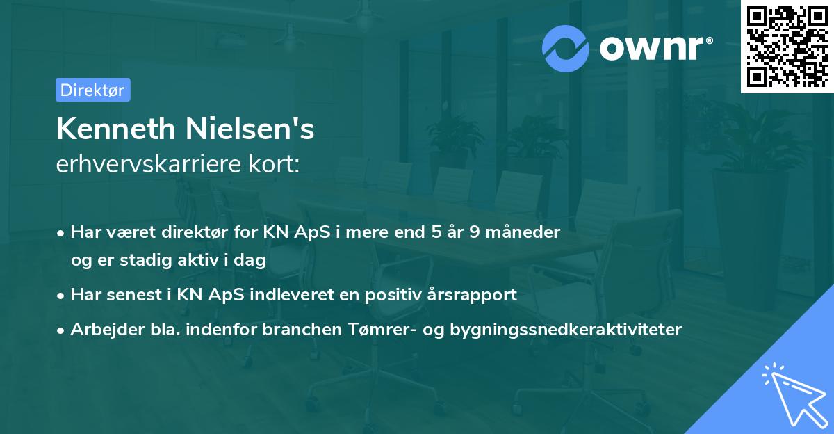 Kenneth Nielsen's erhvervskarriere kort