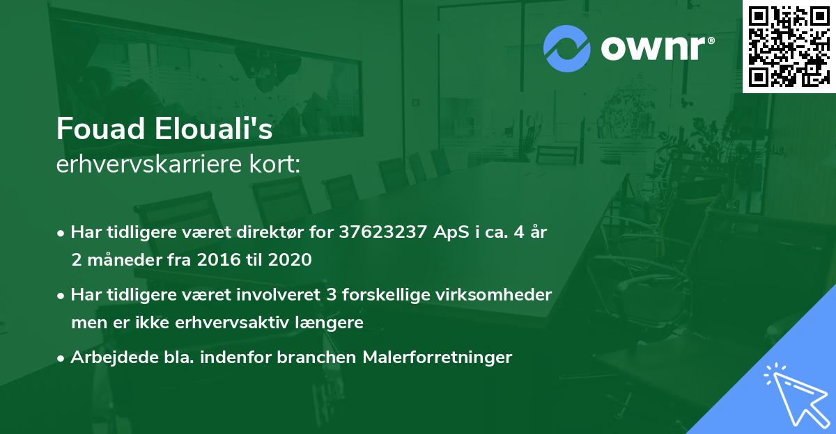 Fouad Elouali's erhvervskarriere kort