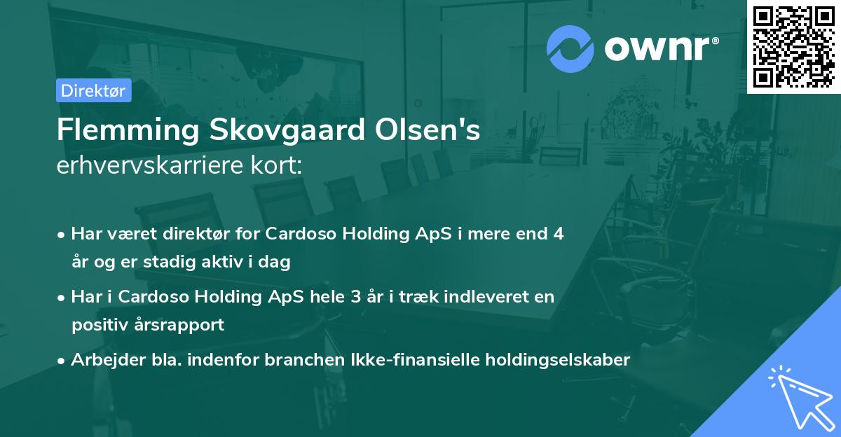 Flemming Skovgaard Olsen's erhvervskarriere kort