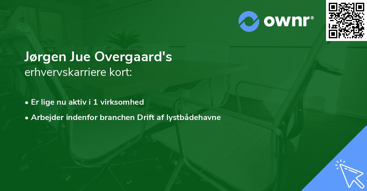 Jørgen Jue Overgaard's erhvervskarriere kort