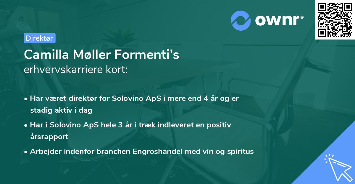 Camilla Møller Formenti's erhvervskarriere kort
