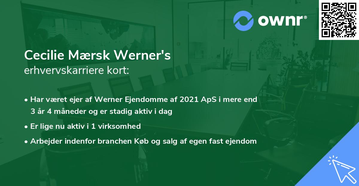 Cecilie Mærsk Werner's erhvervskarriere kort