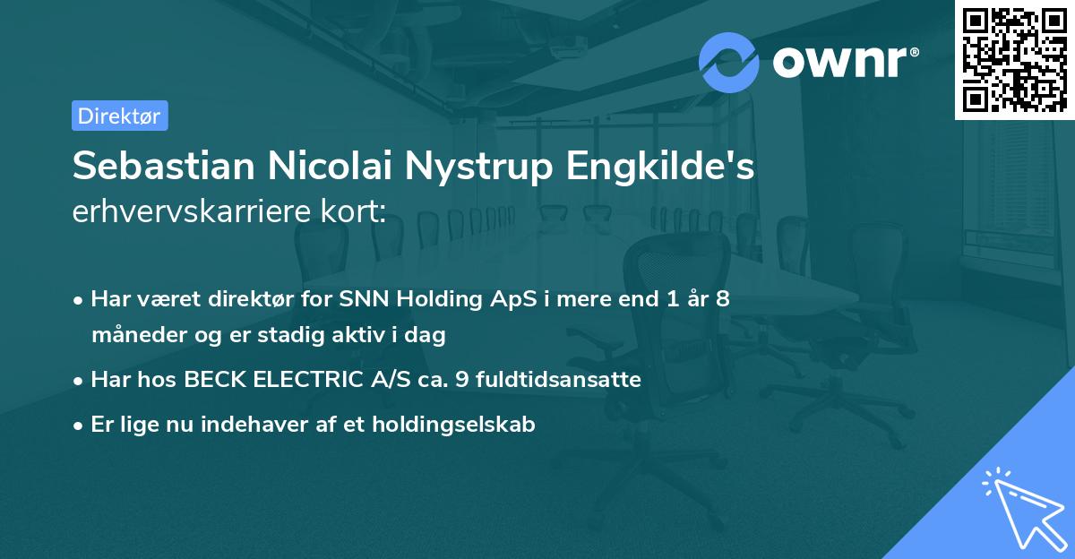 Sebastian Nicolai Nystrup Engkilde's erhvervskarriere kort