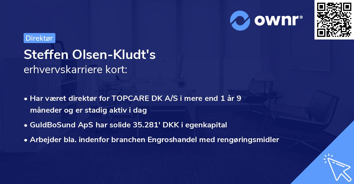 Steffen Olsen-Kludt's erhvervskarriere kort