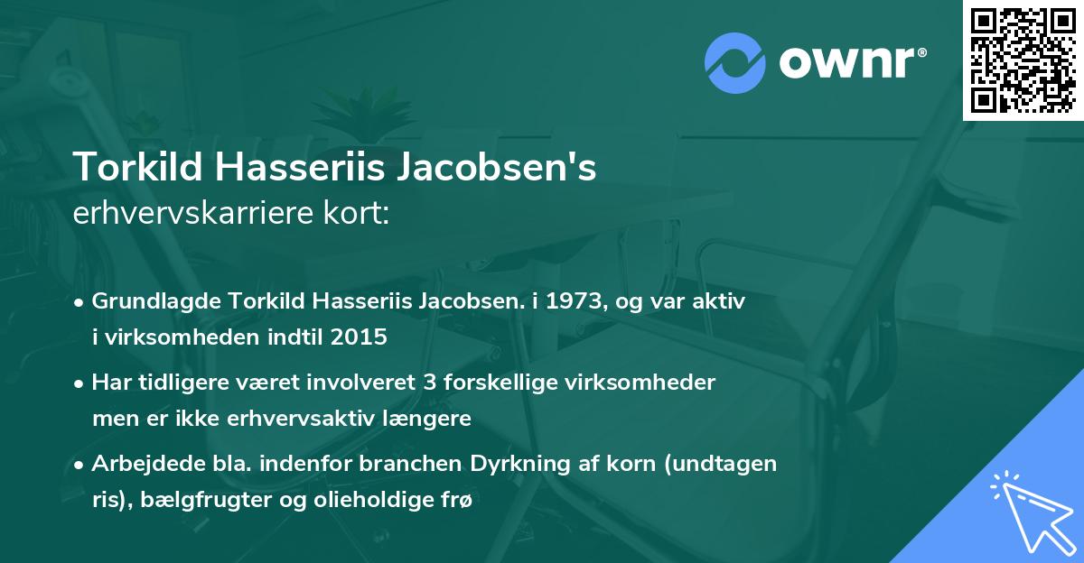 Torkild Hasseriis Jacobsen's erhvervskarriere kort