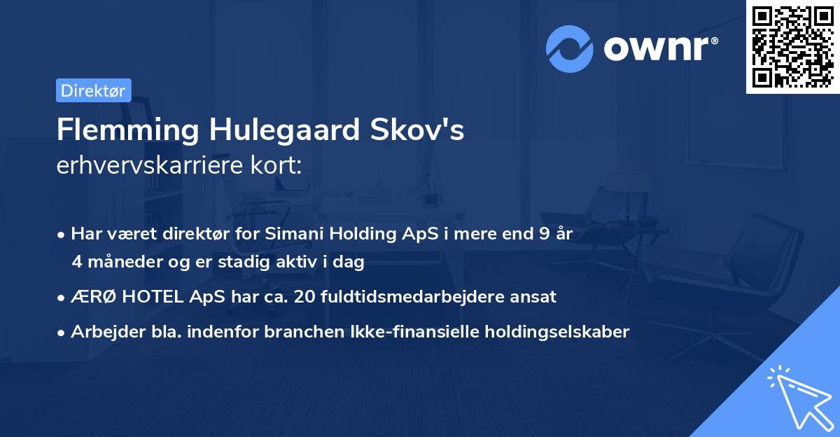 Flemming Hulegaard Skov's erhvervskarriere kort