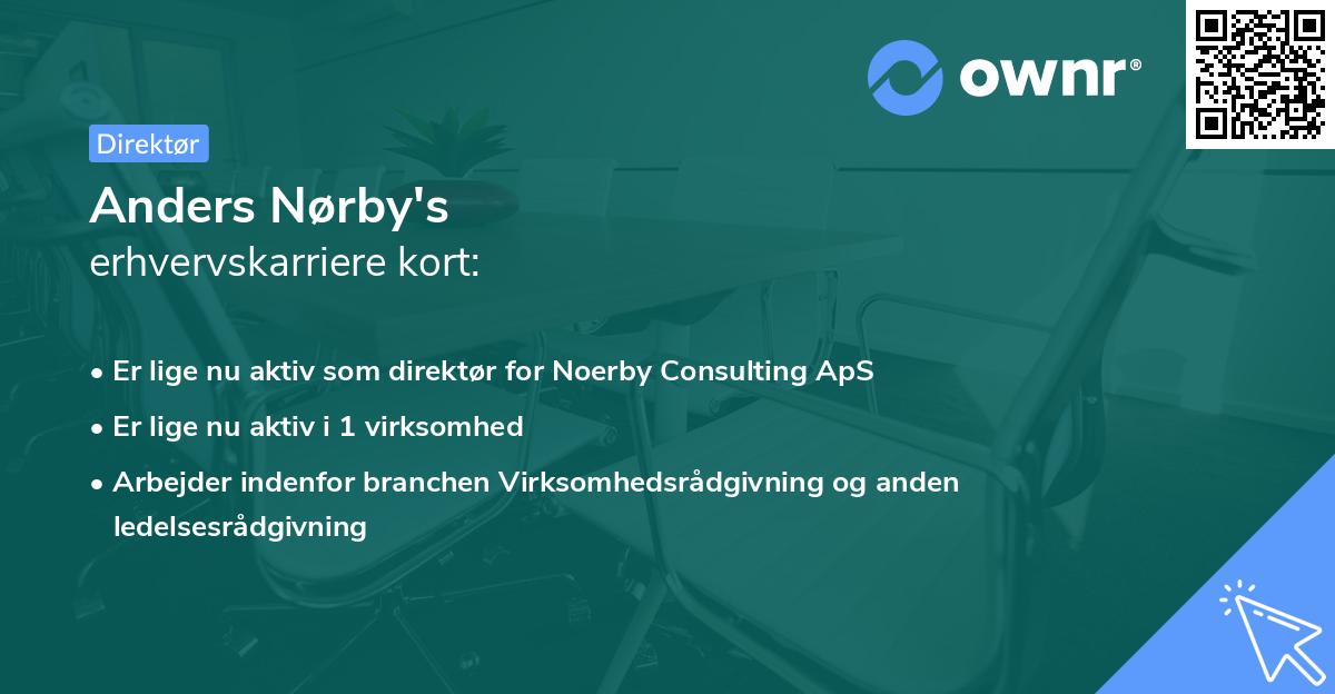 Anders Nørby's erhvervskarriere kort