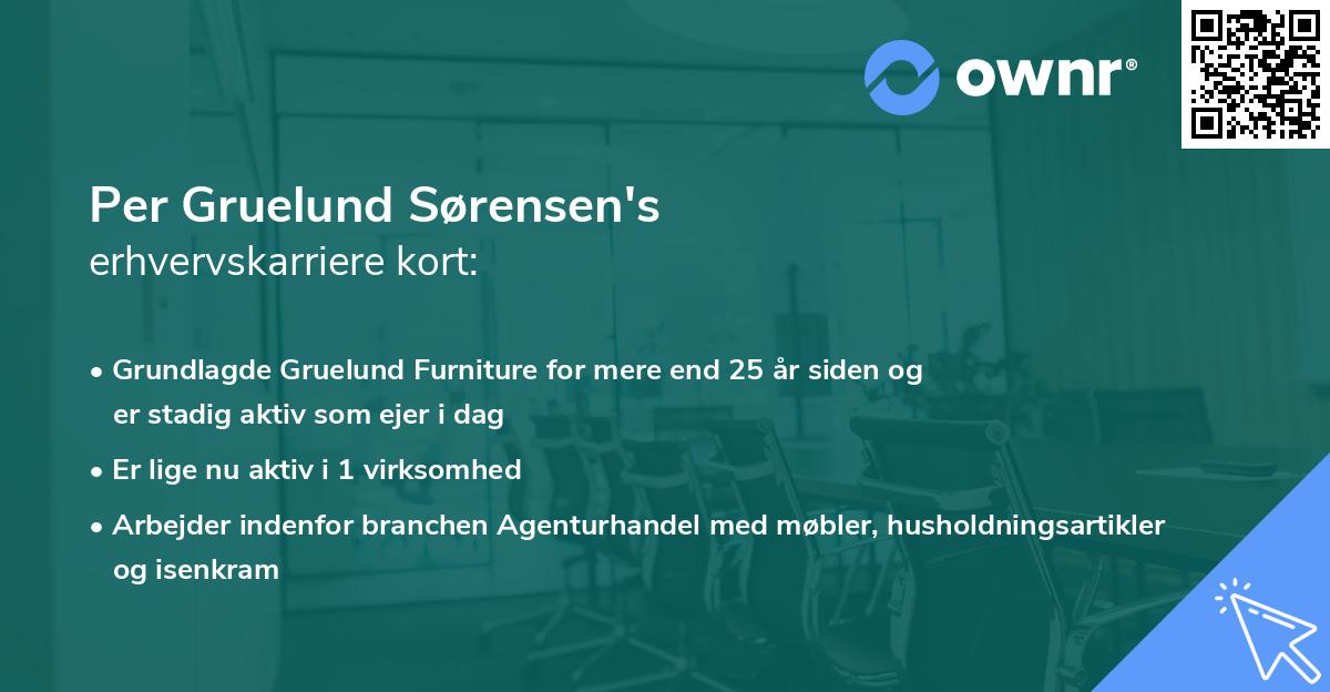 Per Gruelund Sørensen's erhvervskarriere kort