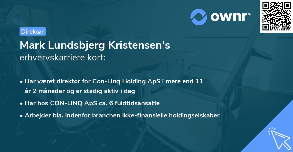 Mark Lundsbjerg Kristensen's erhvervskarriere kort