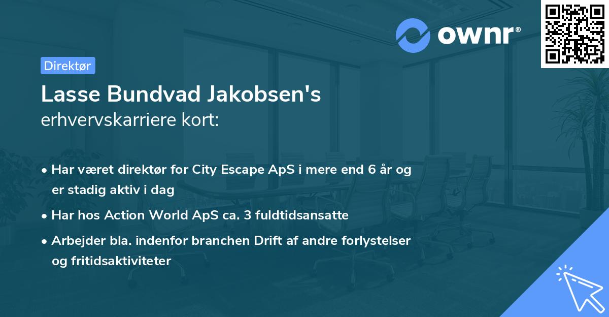 Lasse Bundvad Jakobsen's erhvervskarriere kort
