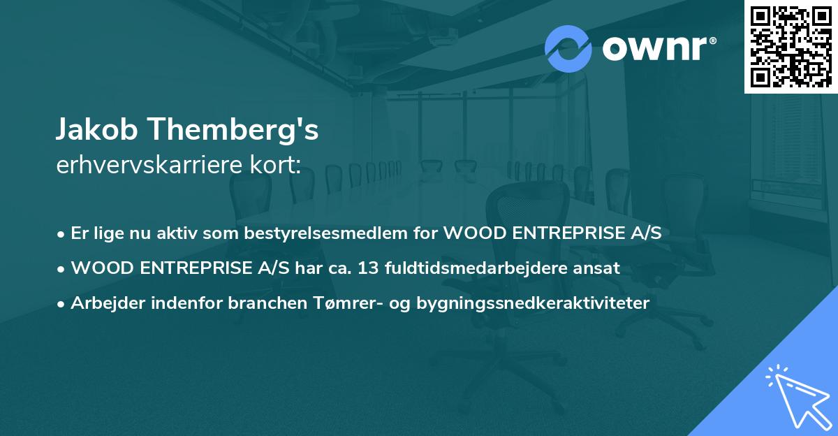 Jakob Themberg's erhvervskarriere kort