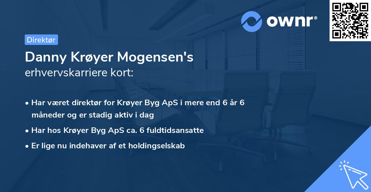 Danny Krøyer Mogensen's erhvervskarriere kort