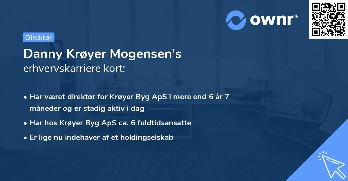 Danny Krøyer Mogensen's erhvervskarriere kort