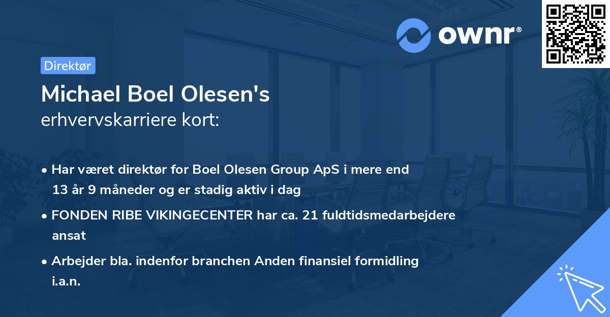 Michael Boel Olesen's erhvervskarriere kort