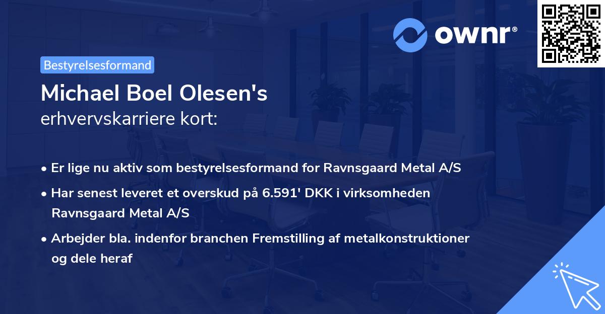 Michael Boel Olesen's erhvervskarriere kort