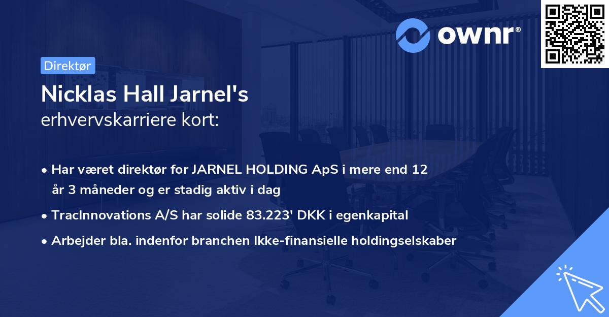 Nicklas Hall Jarnel's erhvervskarriere kort