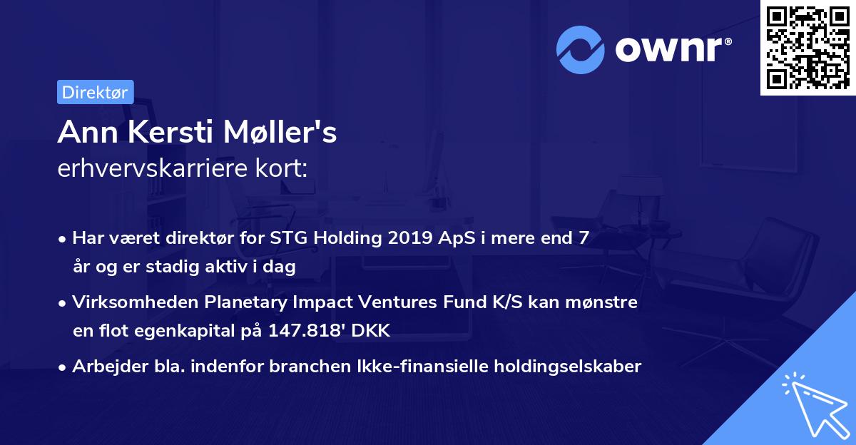 Ann Kersti Møller's erhvervskarriere kort