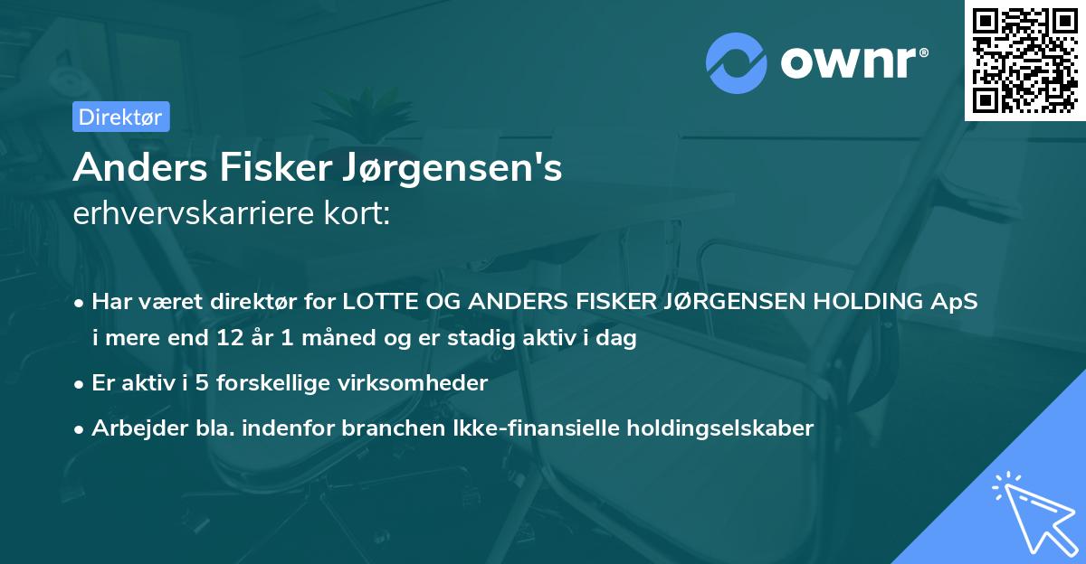 Anders Fisker Jørgensen's erhvervskarriere kort