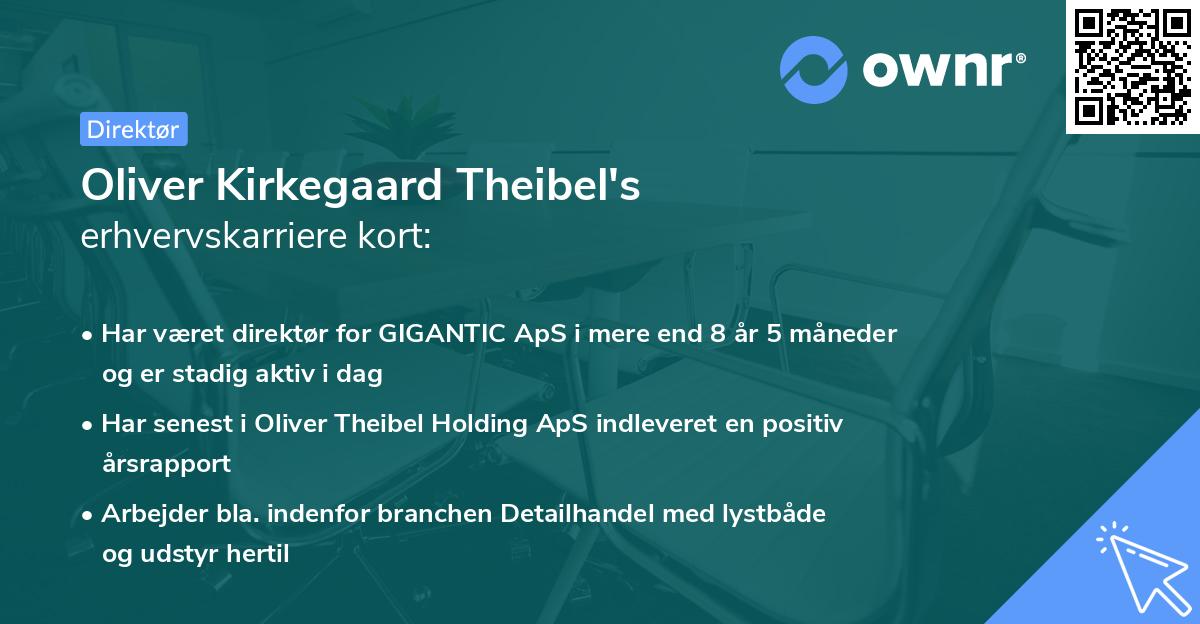Oliver Kirkegaard Theibel's erhvervskarriere kort