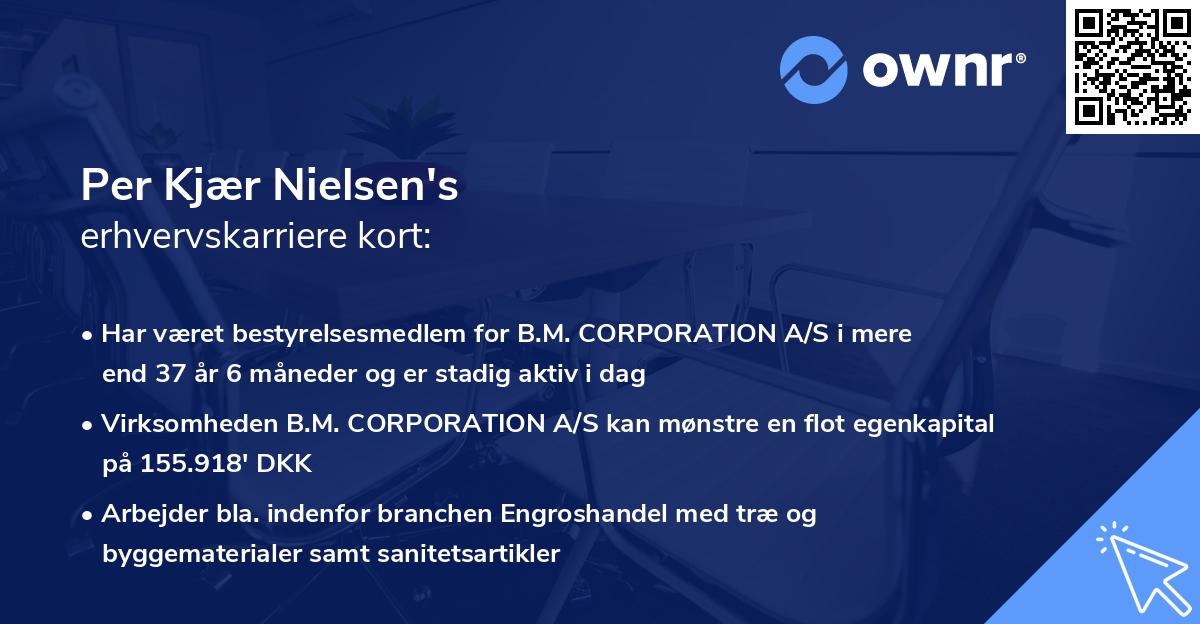 Per Kjær Nielsen's erhvervskarriere kort