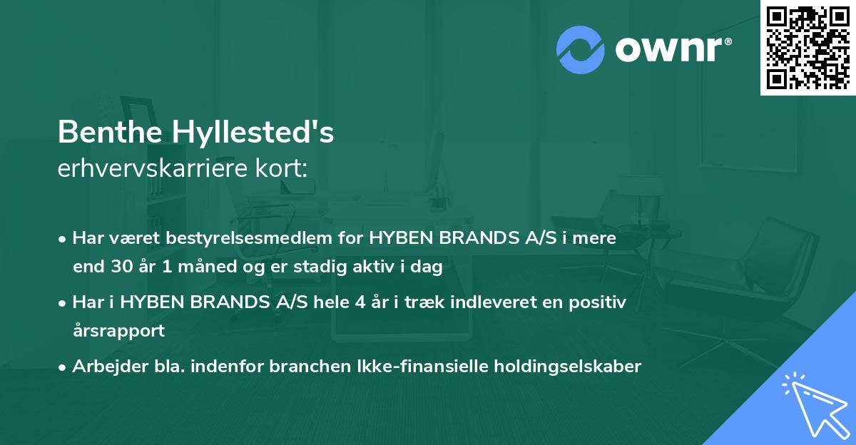 Benthe Hyllested's erhvervskarriere kort