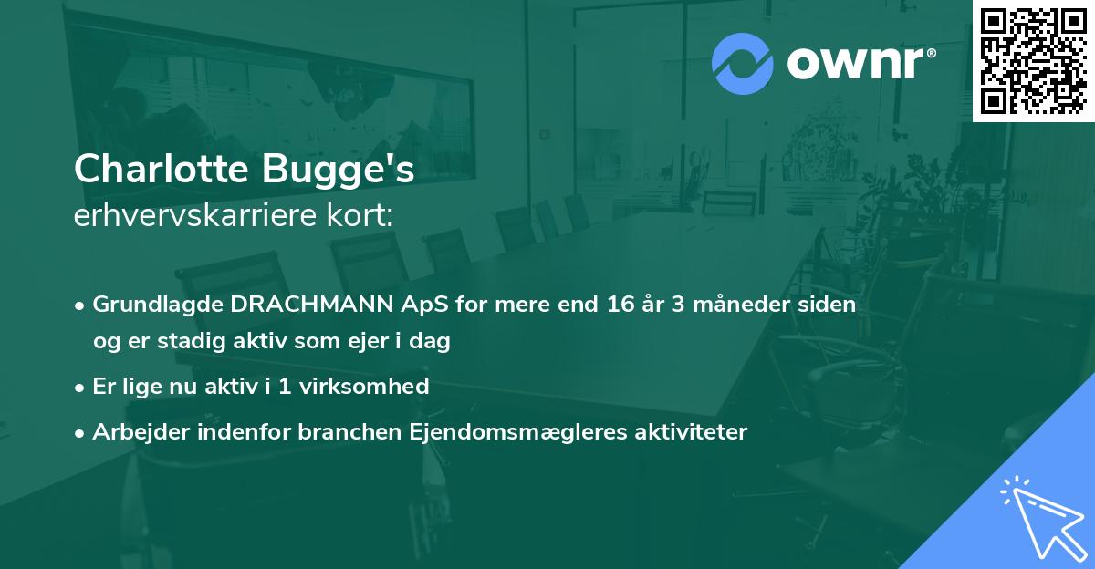 Charlotte Bugge's erhvervskarriere kort