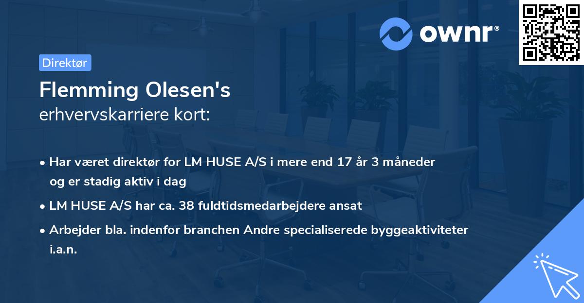 Flemming Olesen's erhvervskarriere kort