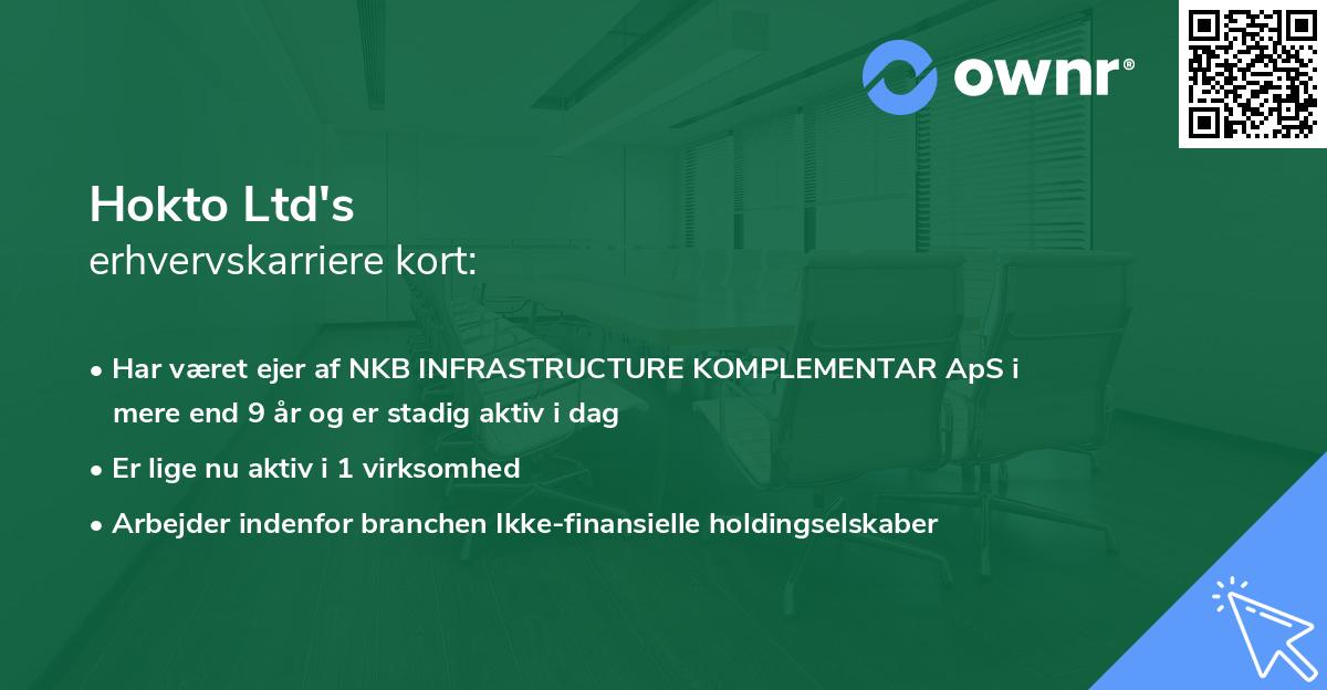 Hokto Ltd's erhvervskarriere kort