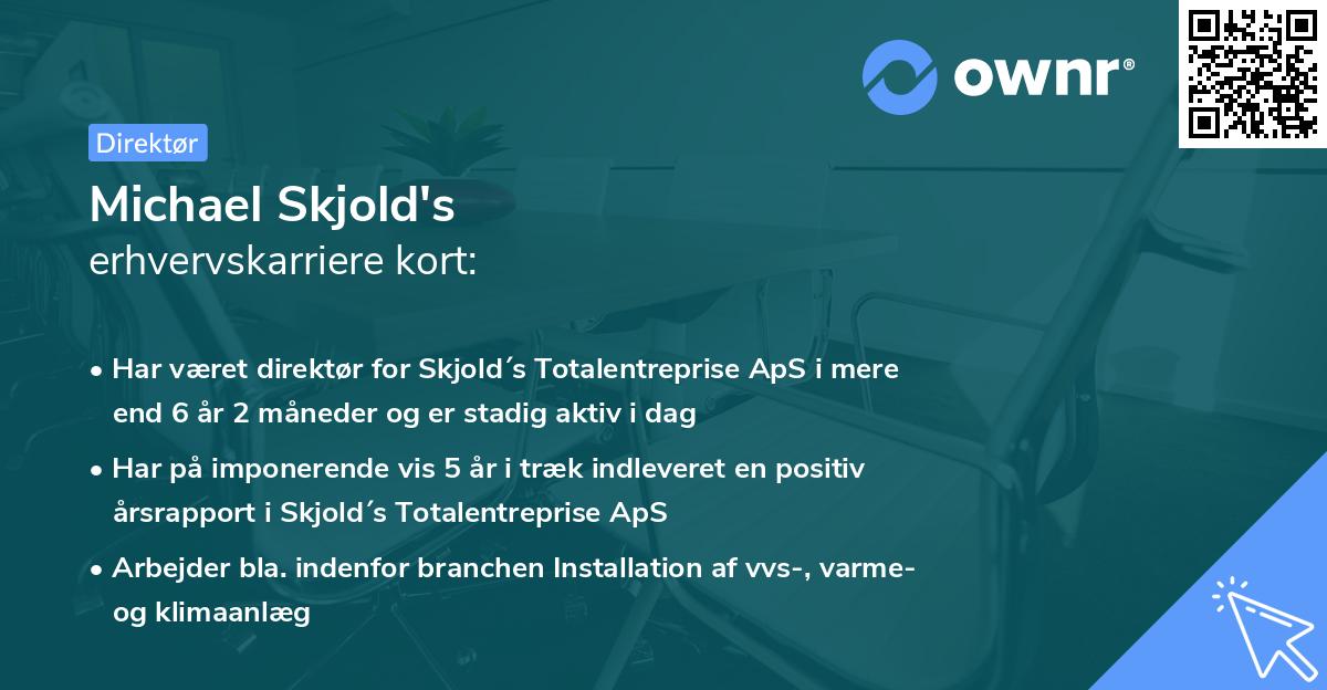 Michael Skjold's erhvervskarriere kort
