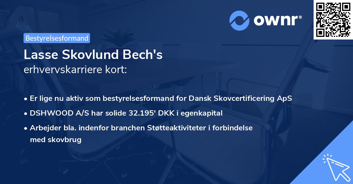 Lasse Skovlund Bech's erhvervskarriere kort