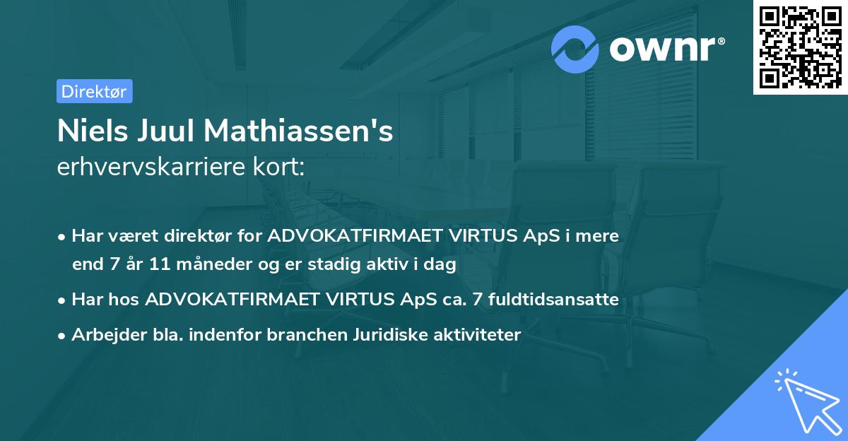 Niels Juul Mathiassen's erhvervskarriere kort