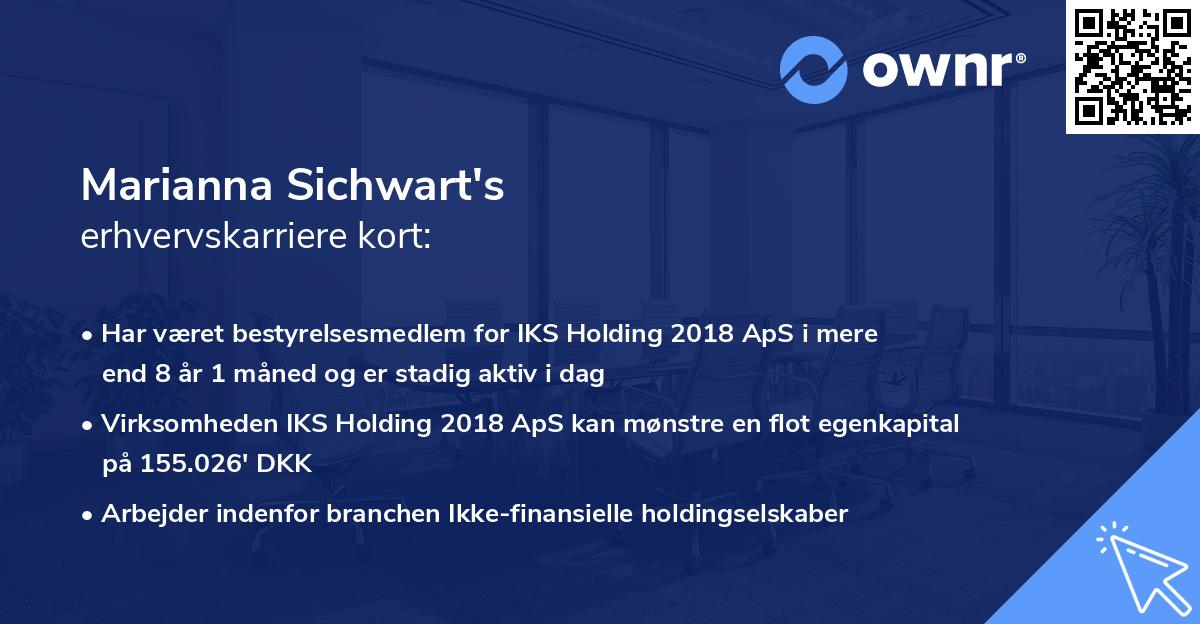Marianna Sichwart's erhvervskarriere kort