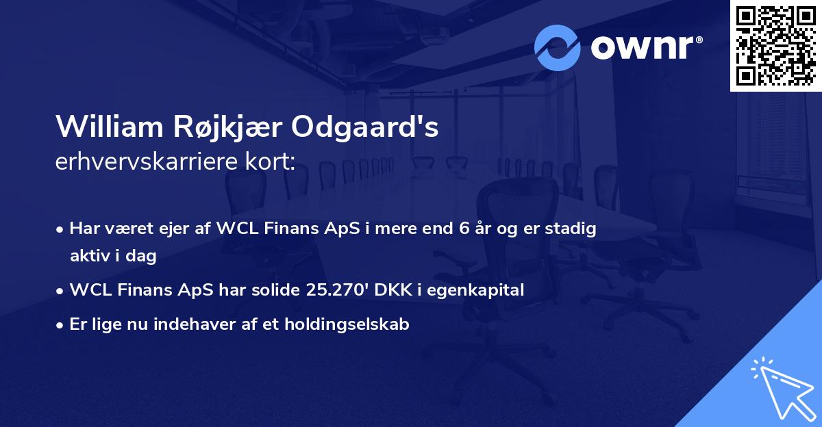 William Røjkjær Odgaard's erhvervskarriere kort