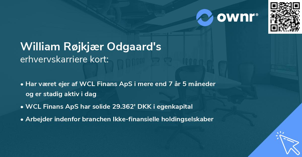 William Røjkjær Odgaard's erhvervskarriere kort
