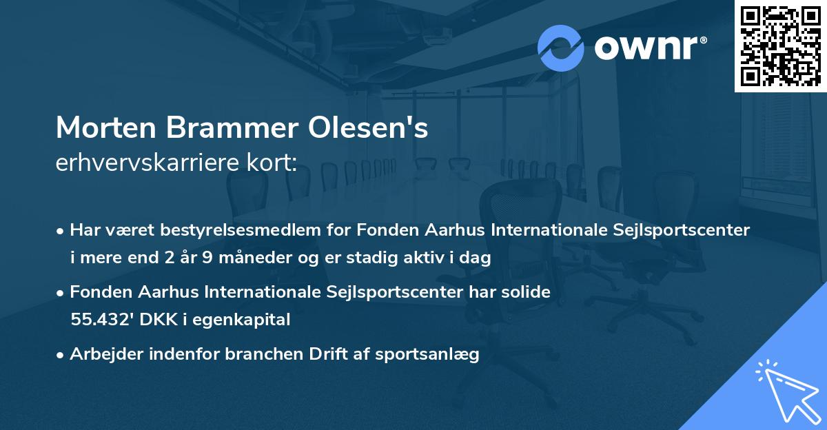 Morten Brammer Olesen's erhvervskarriere kort