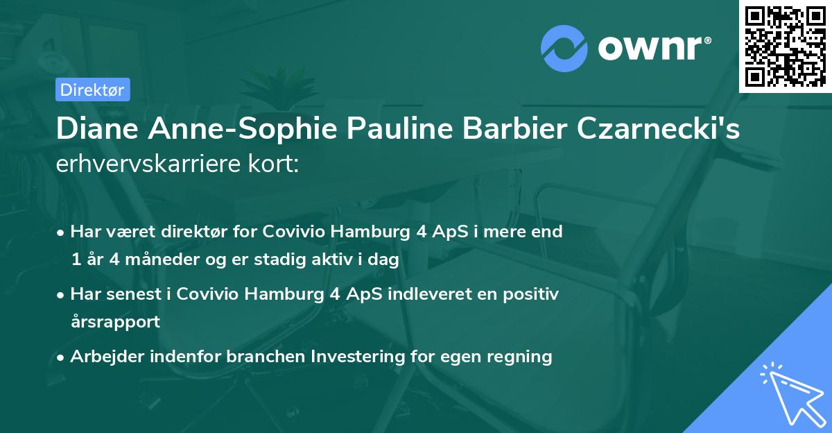 Diane Anne-Sophie Pauline Barbier Czarnecki's erhvervskarriere kort
