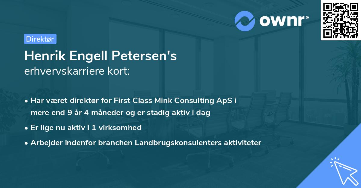 Henrik Engell Petersen's erhvervskarriere kort