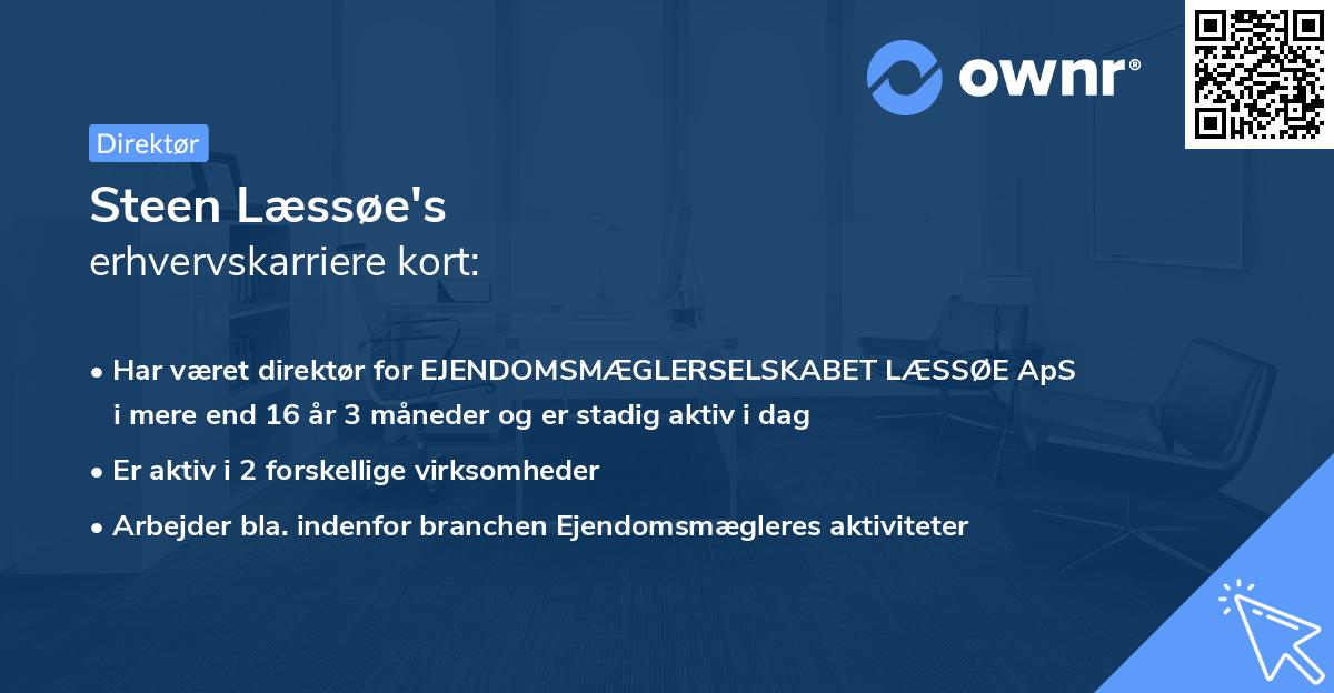 Steen Læssøe's erhvervskarriere kort