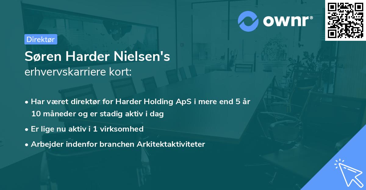 Søren Harder Nielsen's erhvervskarriere kort