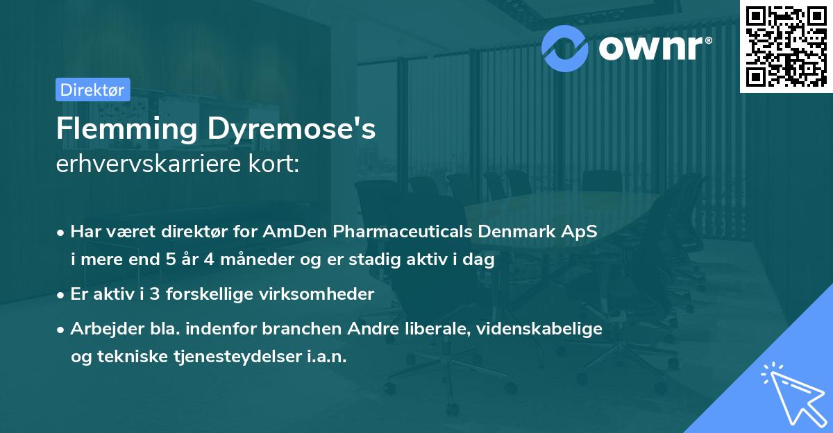 Flemming Dyremose's erhvervskarriere kort
